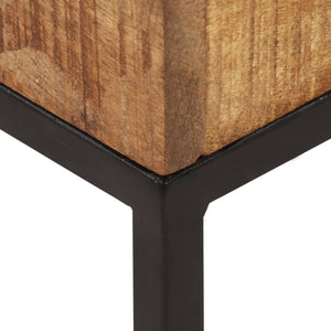 Tavolino 30x30x33 cm in Legno di Mango Grezzo