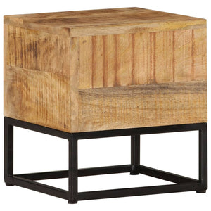 Tavolino 30x30x33 cm in Legno di Mango Grezzo