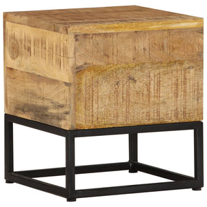 Tavolino 30x30x33 cm in Legno di Mango Grezzo