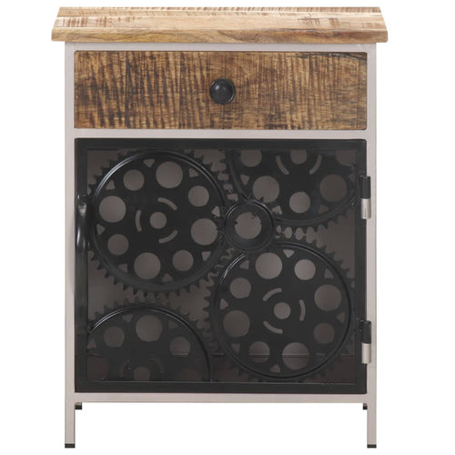 Mobiletto 40x30x50 cm in Legno di Mango Grezzo