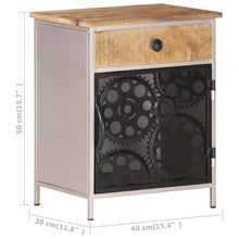 Load image into Gallery viewer, Mobiletto 40x30x50 cm in Legno di Mango Grezzo