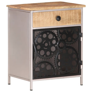 Mobiletto 40x30x50 cm in Legno di Mango Grezzo