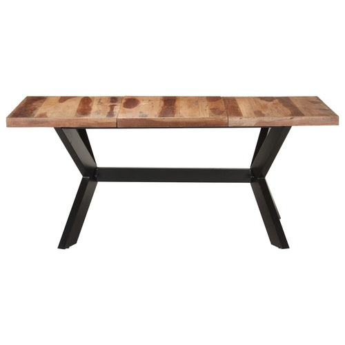 Tavolo da Pranzo 180x90x75 cm Legno Massello con Finitura Ambra