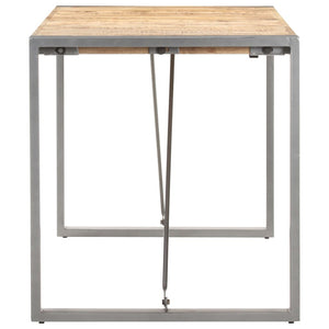 Tavolo da Pranzo 140x70x75 cm in Legno Massello di Mango Grezzo