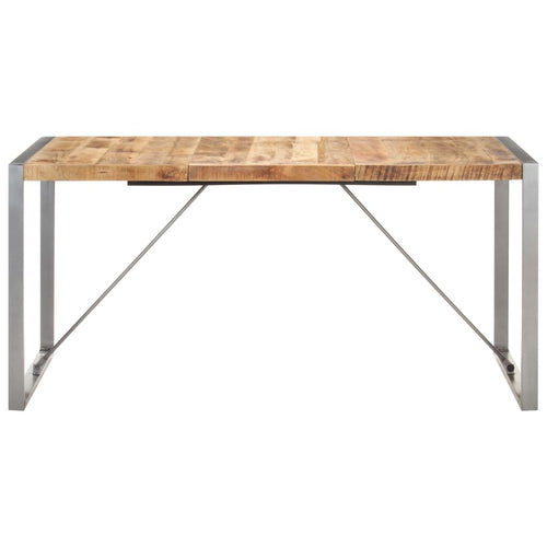 Tavolo da Pranzo 160x80x75 cm in Legno Massello di Mango