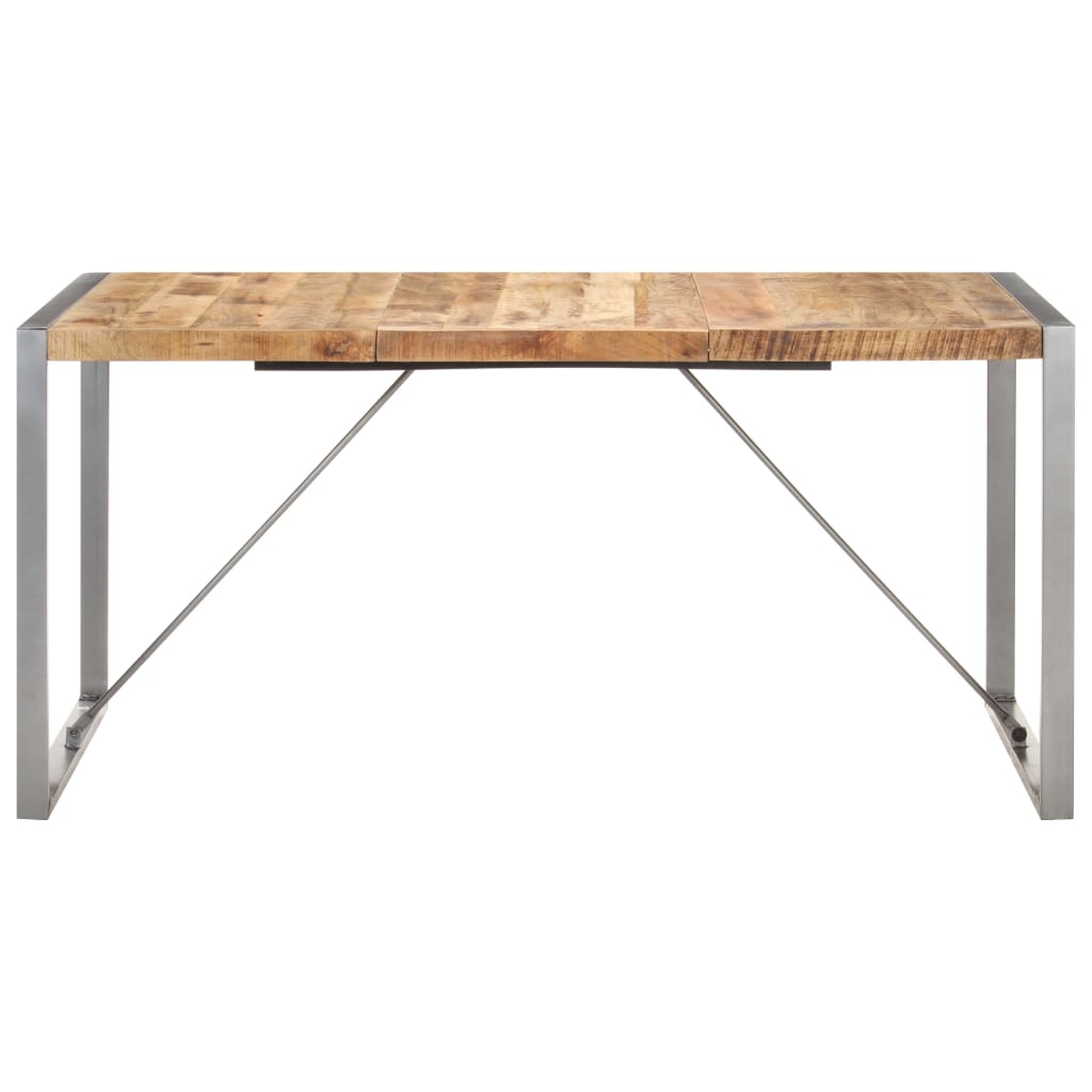 Tavolo da Pranzo 160x80x75 cm in Legno Massello di Mango