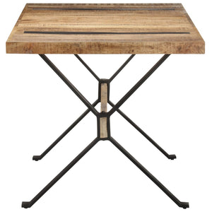Tavolo da Pranzo 160x80x76 cm in Legno Massello di Mango Grezzo
