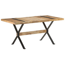 Indlæs billede til gallerivisning Tavolo da Pranzo 160x80x76 cm in Legno Massello di Mango Grezzo