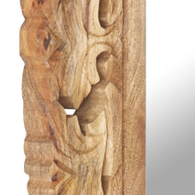 Carica l&#39;immagine nel visualizzatore di Gallery, Specchio Intagliato a Mano 50x50 cm in Legno Massello di Mango