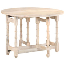 Carica l&#39;immagine nel visualizzatore di Gallery, Tavolo da Pranzo Rotondo 110x76 cm in Legno Massello di Mango