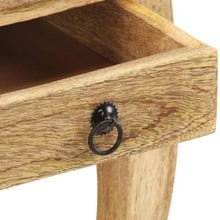 Carica l&#39;immagine nel visualizzatore di Gallery, Tavolino con cassetto 28x28x46 cm in Legno Massello di Mango