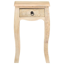 Carica l&#39;immagine nel visualizzatore di Gallery, Tavolino con cassetto 28x28x46 cm in Legno Massello di Mango