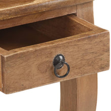 Carica l&#39;immagine nel visualizzatore di Gallery, Tavolino con cassetto 28x28x46 cm in Legno Massello di Mango