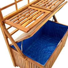 Load image into Gallery viewer, Baule da Giardino con Traliccio 99x55x160 cm in Massello d&#39;Acacia Marrone