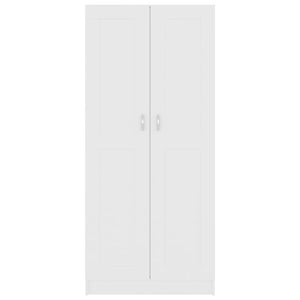 Libreria Bianca 82,5x30,5x185,5 cm in Legno Truciolato
