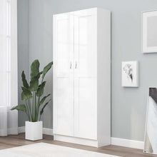 Load image into Gallery viewer, Libreria/Armadio Bianca 82,5x30,5x185,5 cm in Legno Multistrato