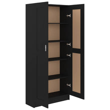 Indlæs billede til gallerivisning Libreria/Armadio Nera 82,5x30,5x185,5 cm in Legno Multistrato
