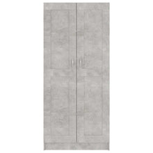 Load image into Gallery viewer, Libreria Armadio Grigio Cemento 82,5x30,5x185,5 cm in Legno Multistrato