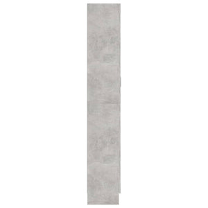 Libreria Armadio Grigio Cemento 82,5x30,5x185,5 cm in Legno Multistrato