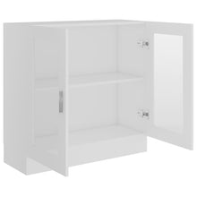 Carica l&#39;immagine nel visualizzatore di Gallery, Armadietto con Vetrina Bianco 82,5x30,5x80 cm Legno Multistrato