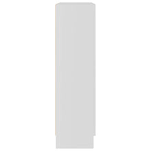 Carica l&#39;immagine nel visualizzatore di Gallery, Armadietto con Vetrina Bianco 82,5x30,5x115cm Legno Multistrato