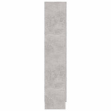 Carica l&#39;immagine nel visualizzatore di Gallery, Armadietto Vetrina Grigio Cemento 82,5x30,5x150 cm Multistrato