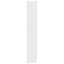 Carica l&#39;immagine nel visualizzatore di Gallery, Armadietto Vetrina Bianco 82,5x30,5x185,5 cm Legno Multistrato