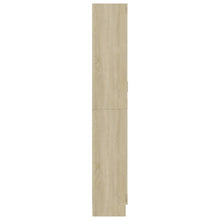 Carica l&#39;immagine nel visualizzatore di Gallery, Armadietto Vetrina Rovere Sonoma 82,5x30,5x185,5 cm Multistrato