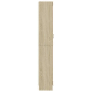 Armadietto Vetrina Rovere Sonoma 82,5x30,5x185,5 cm Multistrato