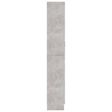 Charger l&#39;image dans la galerie, Armadietto Vetrina Grigio Cemento 82,5x30,5x185,5cm Multistrato