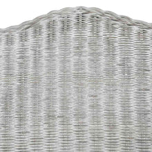 Charger l&#39;image dans la galerie, Poltrona con Cuscino Grigio in Rattan Naturale e Lino