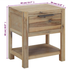 Load image into Gallery viewer, Comodini con Cassetti 2 pz 40x30x48 cm Legno Massello di Acacia