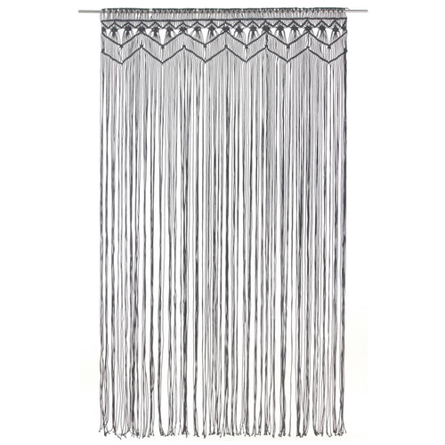Tenda Macramè Antracite 140x240 cm in Cotone