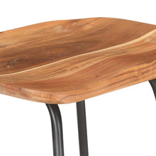 Load image into Gallery viewer, Sgabelli da Bar 2 pz in Legno Massello di Acacia