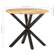 Indlæs billede til gallerivisning Tavolino 68x68x56 cm in Legno Massello di Mango