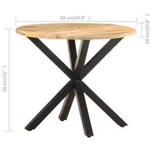 Tavolino 68x68x56 cm in Legno Massello di Mango