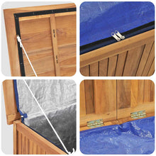 Carica l&#39;immagine nel visualizzatore di Gallery, Bauletto da Giardino 60x50x58 cm in Massello di Teak