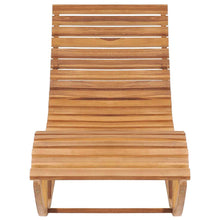 Indlæs billede til gallerivisning Lettino Prendisole a Dondolo con Cuscino Scozzese in Massello di Teak