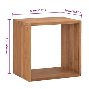 Tavolino 40x30x40 cm in Legno Massello di Teak