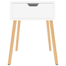 Load image into Gallery viewer, Comodini 2 pz Bianchi 40x40x56 cm in Legno Multistrato