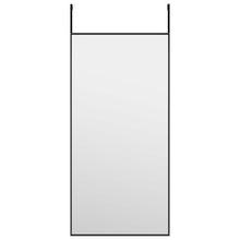Load image into Gallery viewer, Specchio da Porta Nero 30x60 cm Vetro e Alluminio