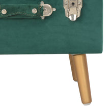 Load image into Gallery viewer, Pouf con Vano Contenitore 40 cm in Velluto Verde