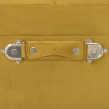 Laden Sie das Bild in den Galerie-Viewer, Pouf con Vano Contenitore 40 cm in Velluto Giallo Senape