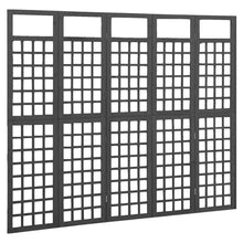 Load image into Gallery viewer, Separè 5 Pannelli in Legno Massello di Abete Nero 161x180 cm