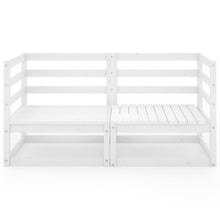 Carica l&#39;immagine nel visualizzatore di Gallery, Divano da Giardino a 2 Posti Bianco in Legno Massello di Pino