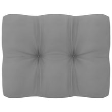 Carica l&#39;immagine nel visualizzatore di Gallery, Divano da Giardino a 3 Posti con Cuscini Grigio in Massello di Pino Naturale