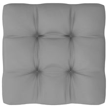 Carica l&#39;immagine nel visualizzatore di Gallery, Divano da Giardino a 3 Posti con Cuscini Grigio in Massello di Pino Naturale