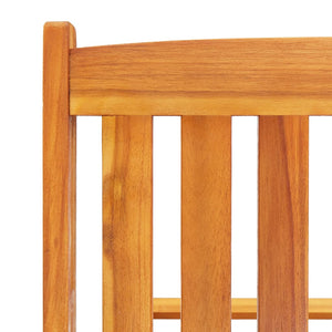 Set 2 pz Lettino Prendisole con Cuscini Crema in Legno Massello di Acacia