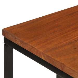 Tavolino 35x45x65 cm in Legno Massello di Acacia