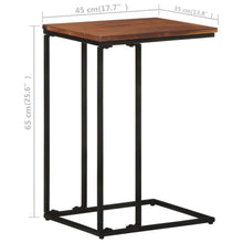 Indlæs billede til gallerivisning Tavolino 35x45x65 cm in Legno Massello di Acacia